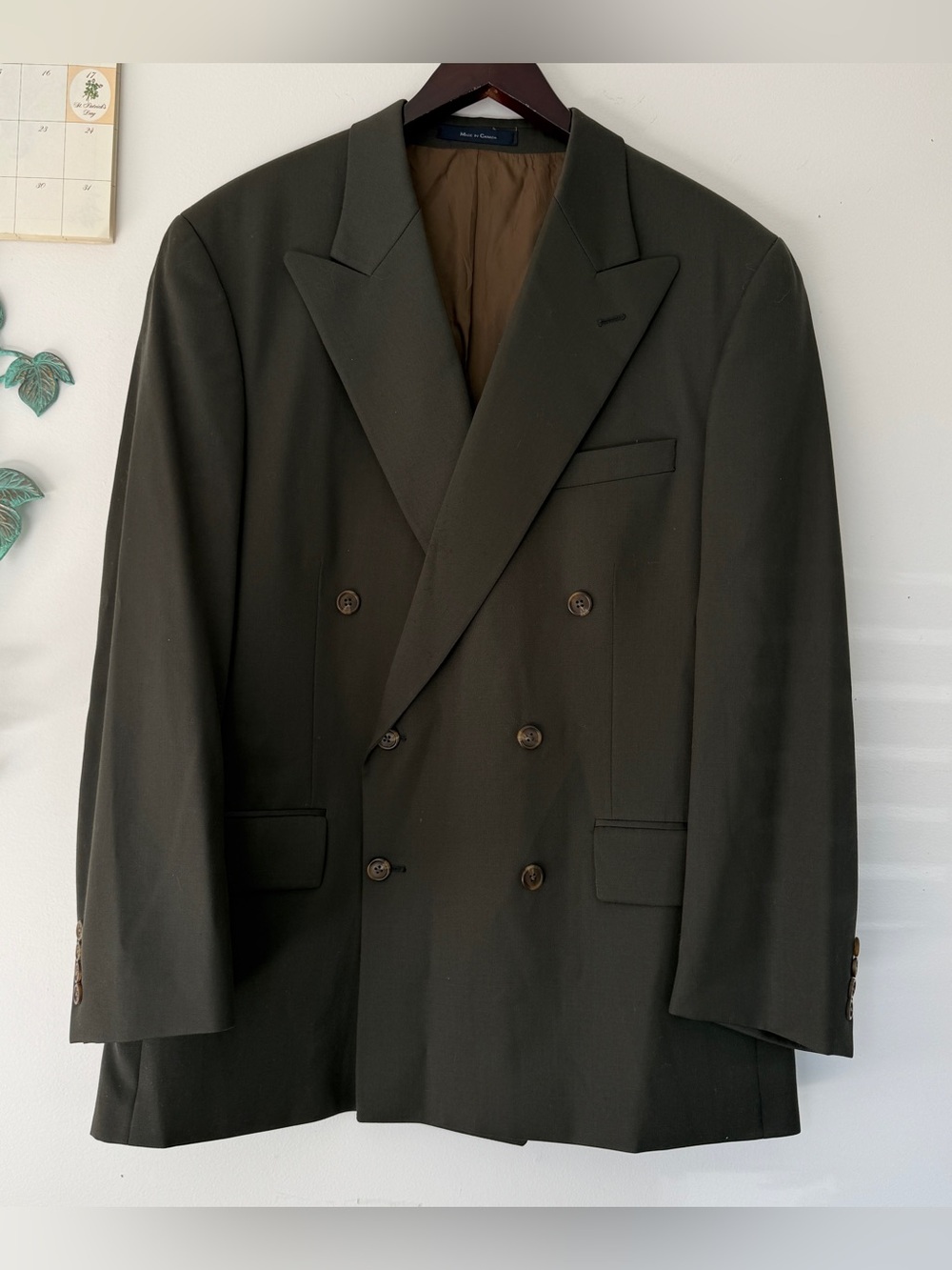 Vintage Ralph Lauren 100% Wool Double Breasted Blazer – Men’s 44R